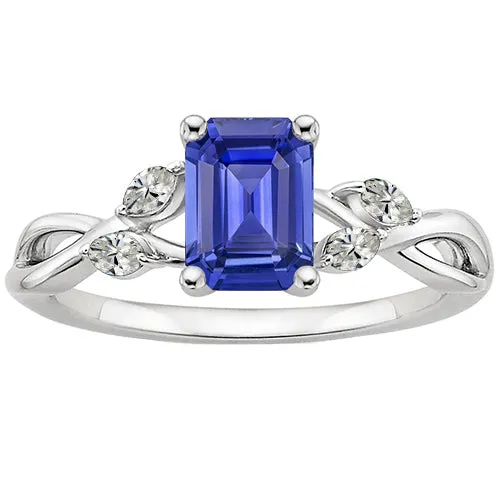 HarryChadEntcom Rings Solitaire Sri Lankan Sapphire With Accents Ring Natural Earth Mined Diamonds 5 Carats HarryChadEntcom Rings Solitaire Sri Lankan Sapphire With Accents Ring Natural Earth Mined Diamonds 5 Carats
