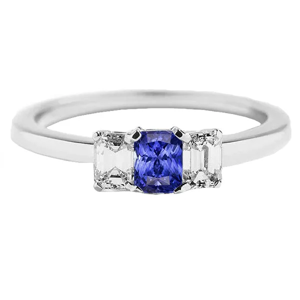 HarryChadEntcom Rings Women Natural Earth Mined Diamond Anniversary Ring Radiant Cut Ceylon Sapphire 150 Carats HarryChadEntcom Rings Women Natural Earth Mined Diamond Anniversary Ring Radiant Cut Ceylon Sapphire 150 Carats