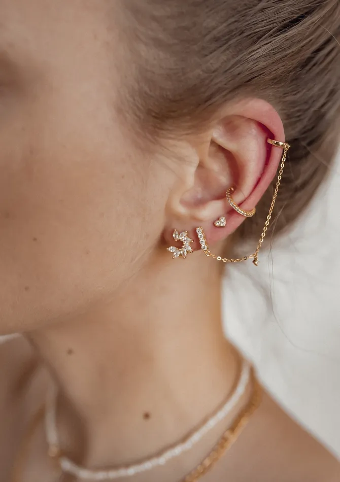 Heart Stud Earrings Sterling Silver Gold Hey Happiness Earrings Heart Stud Earrings Sterling Silver Gold Hey Happiness Earrings