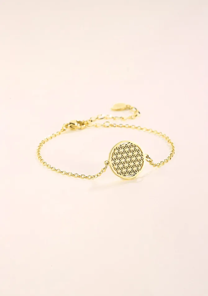 Hey Happiness Bracelets Flower of Life Bracelet Gold