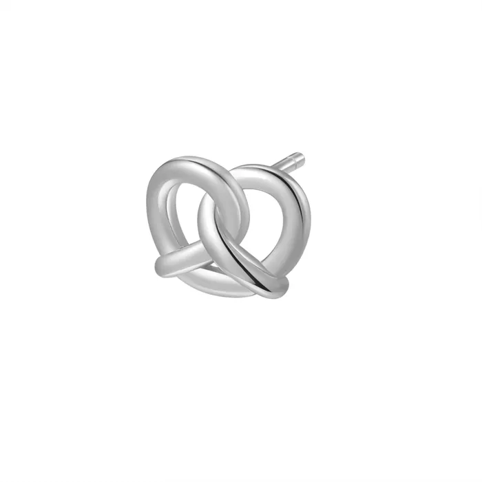 Hey Happiness Earrings Pretzel Stud Earring Sterling Silver Hey Happiness Earrings Pretzel Stud Earring Sterling Silver