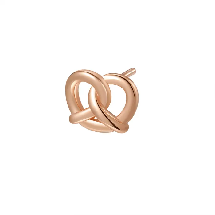 Hey Happiness Earrings Pretzel Stud Earring Sterling Silver Hey Happiness Earrings Pretzel Stud Earring Sterling Silver