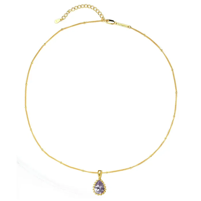 Hey Happiness Necklaces June Alexandrite Birthstone Necklace Sterling Silver Hey Happiness Necklaces June Alexandrite Birthstone Necklace Sterling Silver