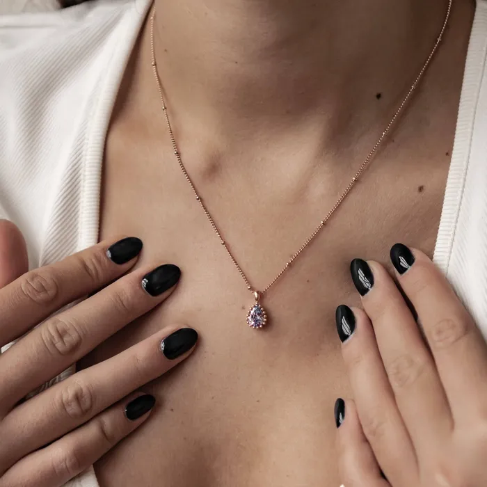 Hey Happiness Necklaces June Alexandrite Birthstone Necklace Sterling Silver Hey Happiness Necklaces June Alexandrite Birthstone Necklace Sterling Silver