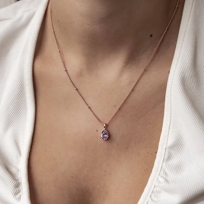 Hey Happiness Necklaces June Alexandrite Birthstone Necklace Sterling Silver Hey Happiness Necklaces June Alexandrite Birthstone Necklace Sterling Silver