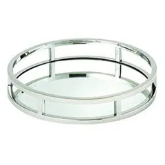 Leeber Bracelets Leeber Beam Round Mirror Tray 1075 Stainless Steel