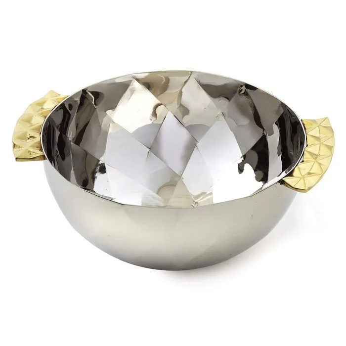 Leeber Geometric Snack Bowl 75 Stainless Steel Leeber Bracelets