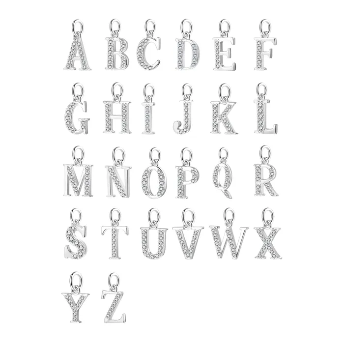 Letter Pendant Sterling Silver Hey Happiness Necklaces