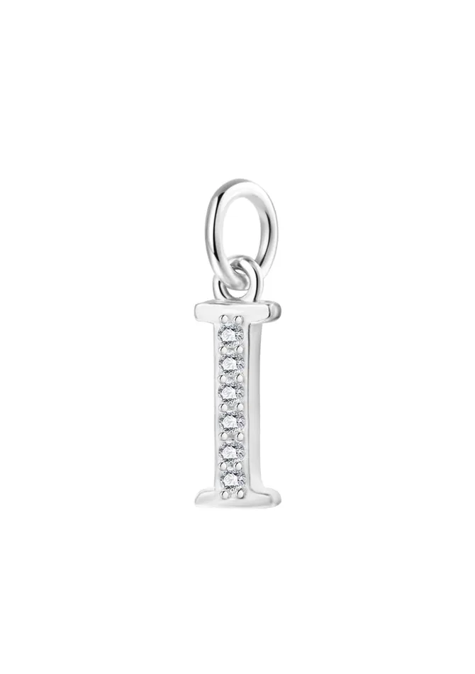 Letter Pendant Sterling Silver Hey Happiness Necklaces