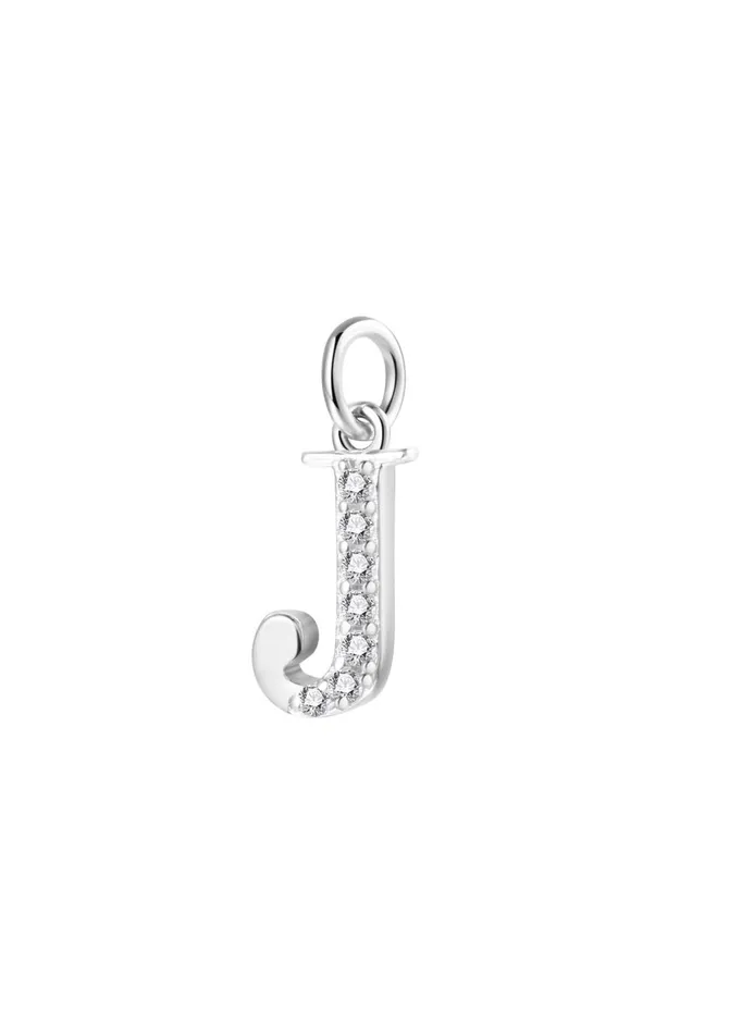 Letter Pendant Sterling Silver Hey Happiness Necklaces