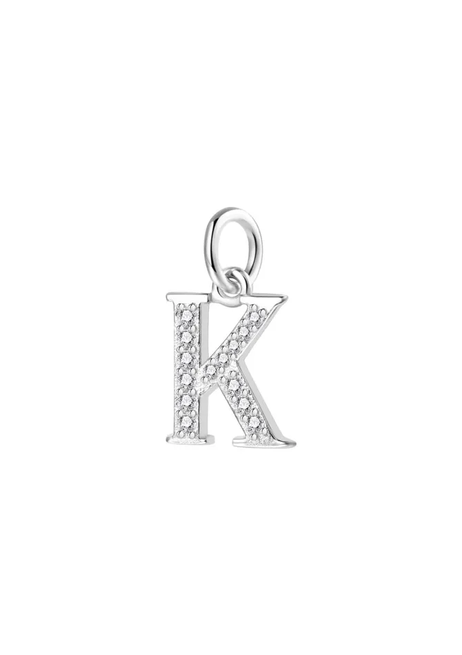 Letter Pendant Sterling Silver Hey Happiness Necklaces
