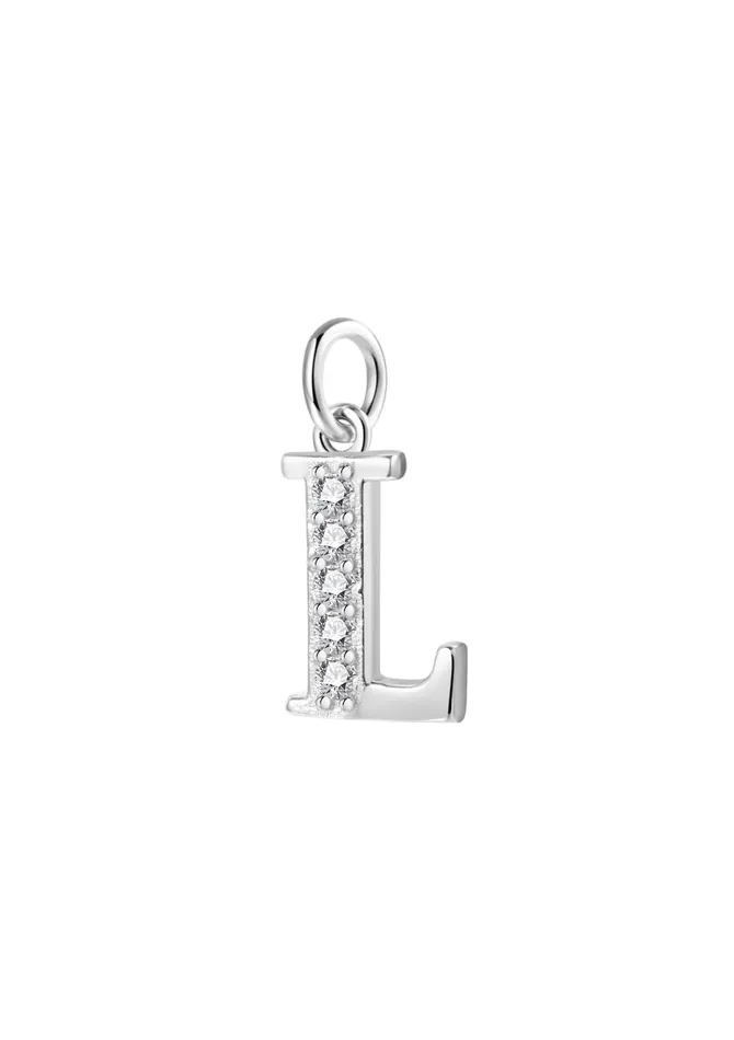 Letter Pendant Sterling Silver Hey Happiness Necklaces
