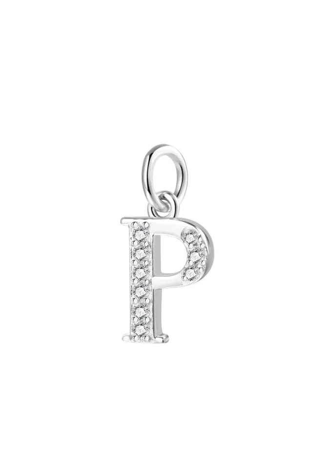 Letter Pendant Sterling Silver Hey Happiness Necklaces