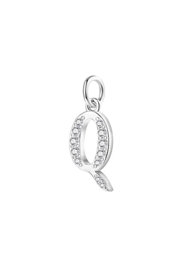 Letter Pendant Sterling Silver Hey Happiness Necklaces