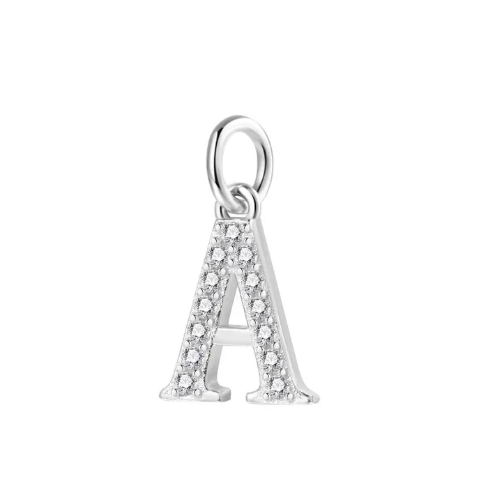 Letter Pendant Sterling Silver Hey Happiness Necklaces