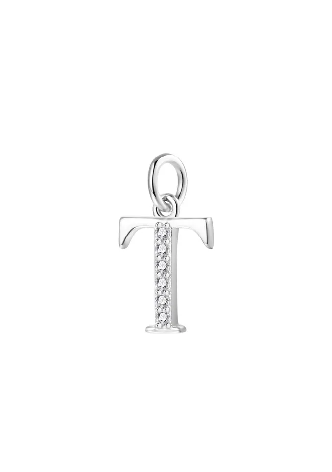 Letter Pendant Sterling Silver Hey Happiness Necklaces