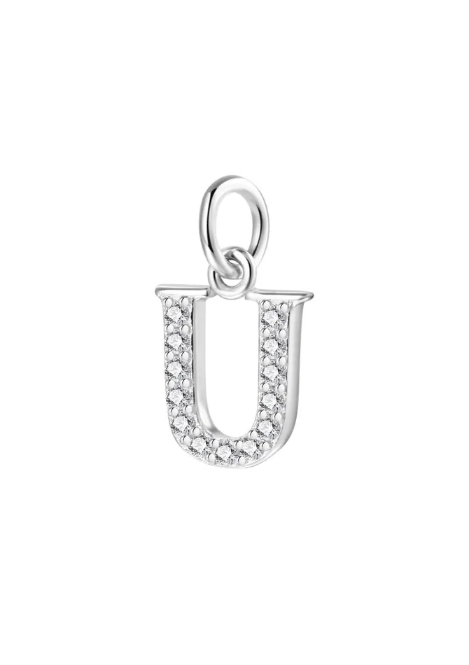Letter Pendant Sterling Silver Hey Happiness Necklaces