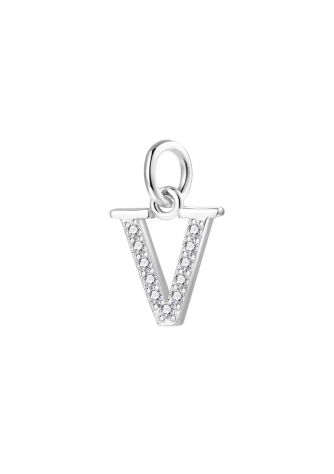 Letter Pendant Sterling Silver Hey Happiness Necklaces