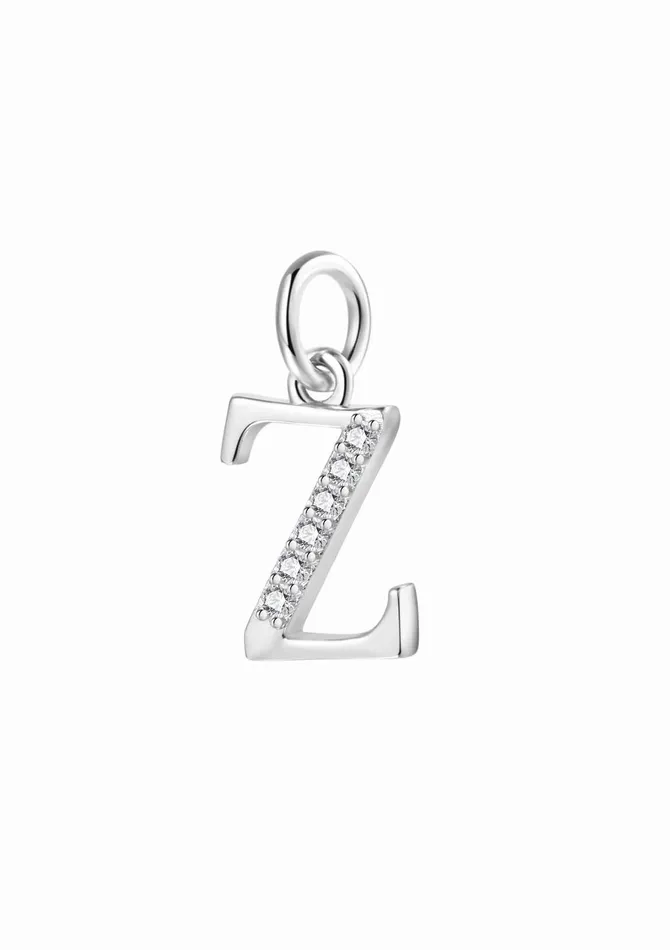 Letter Pendant Sterling Silver Hey Happiness Necklaces
