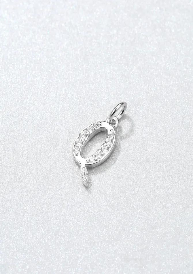 Letter Pendant Sterling Silver Hey Happiness Necklaces