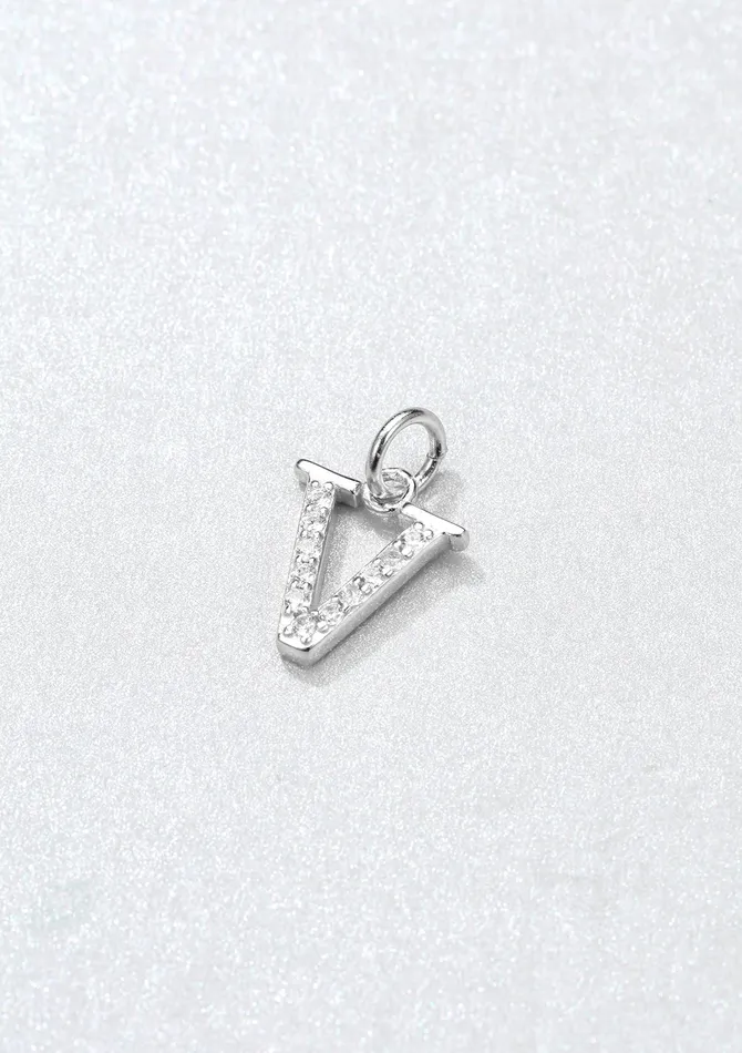 Letter Pendant Sterling Silver Hey Happiness Necklaces