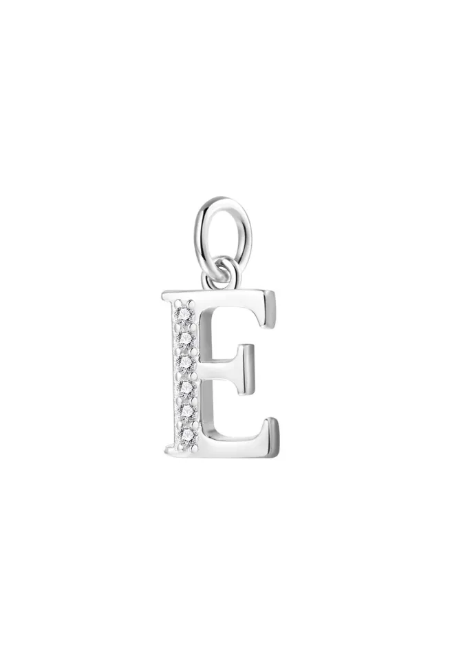 Letter Pendant Sterling Silver Hey Happiness Necklaces