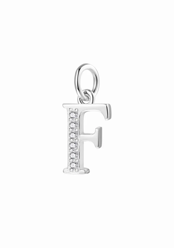 Letter Pendant Sterling Silver Hey Happiness Necklaces