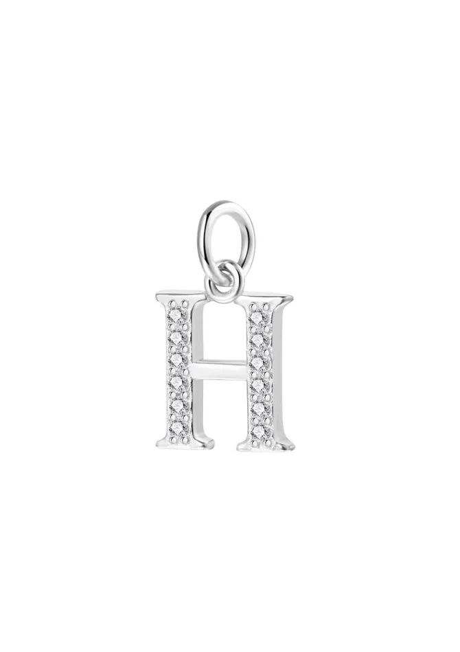 Letter Pendant Sterling Silver Hey Happiness Necklaces
