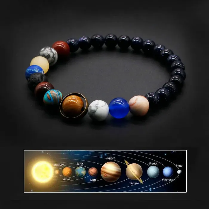 Life Changing Energy Bracelets Natural Stone Solar System Bracelet