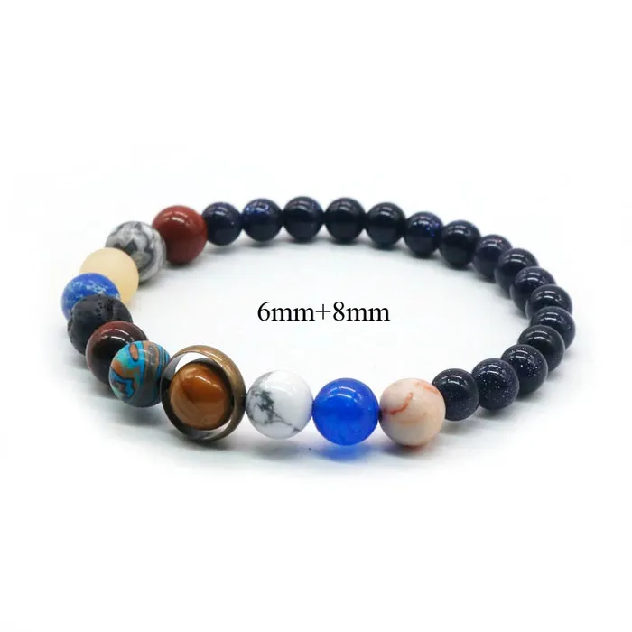 Life Changing Energy Bracelets Natural Stone Solar System Bracelet