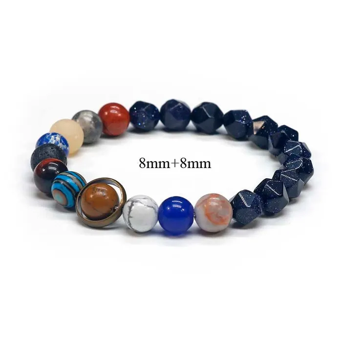 Life Changing Energy Bracelets Natural Stone Solar System Bracelet