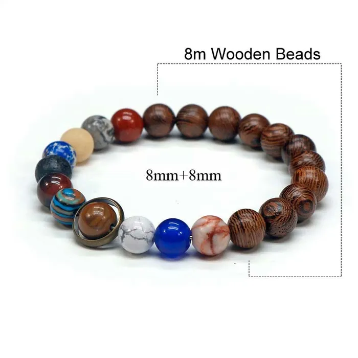 Life Changing Energy Bracelets Natural Stone Solar System Bracelet