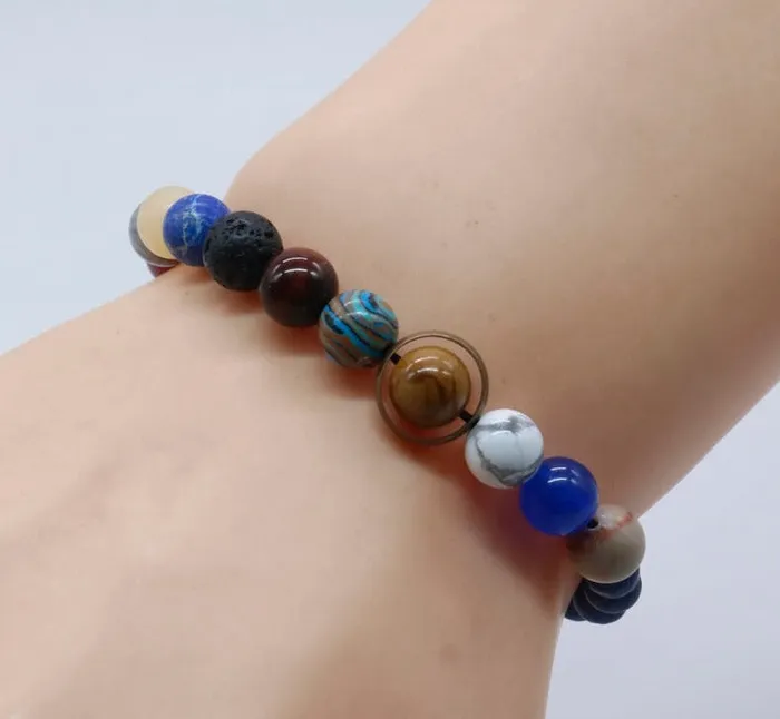 Life Changing Energy Bracelets Natural Stone Solar System Bracelet