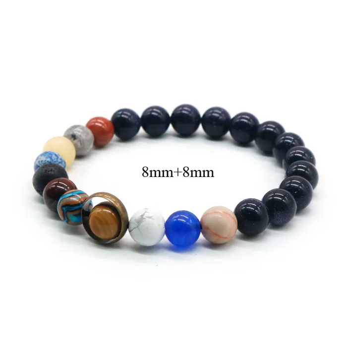Life Changing Energy Bracelets Natural Stone Solar System Bracelet