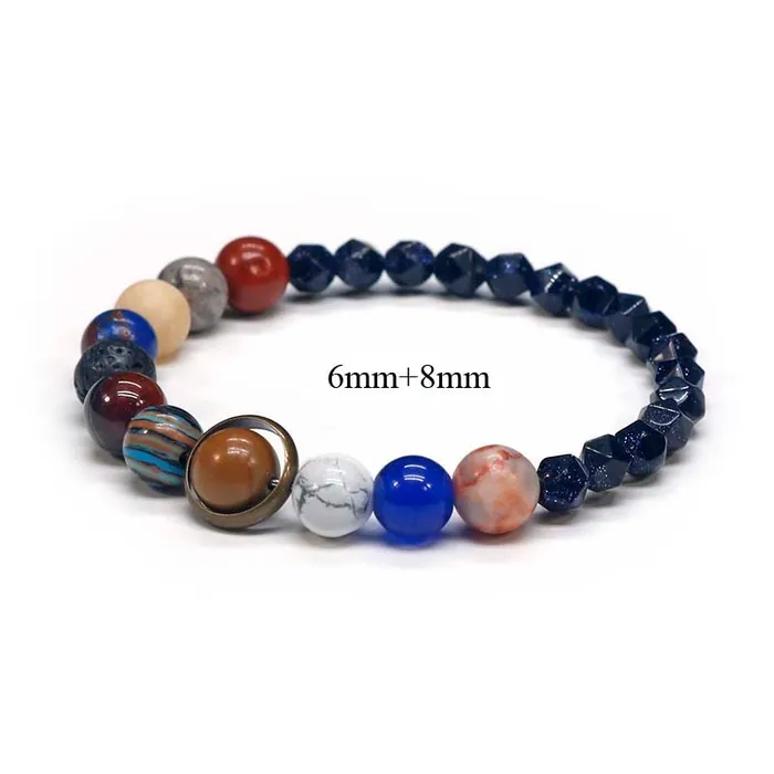 Life Changing Energy Bracelets Natural Stone Solar System Bracelet