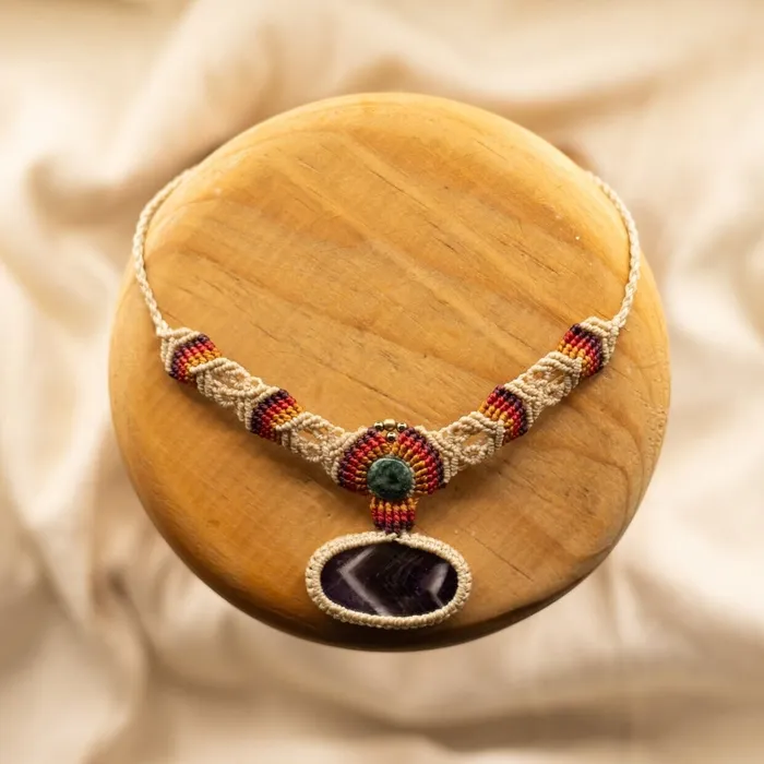 Mother Sierra Necklaces Amelia Macrame Necklace