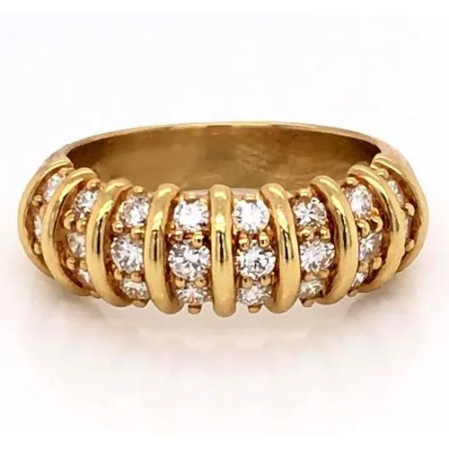 Natural Earth Mined Diamond Band 2 Carats Vintage Style Yellow Gold Women Jewelry GB Rings Natural Earth Mined Diamond Band 2 Carats Vintage Style Yellow Gold Women Jewelry GB Rings