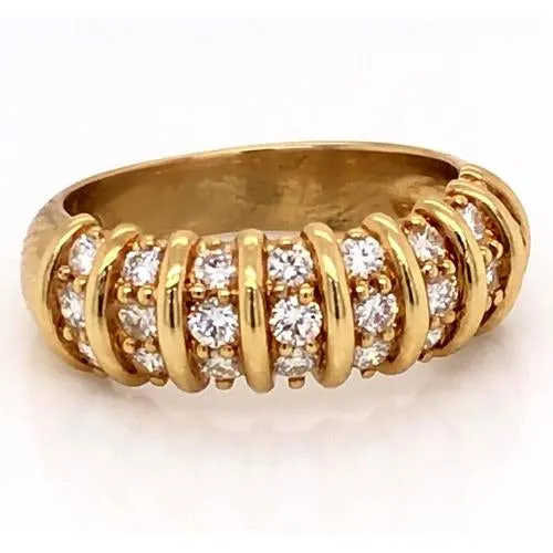 Natural Earth Mined Diamond Band 2 Carats Vintage Style Yellow Gold Women Jewelry GB Rings Natural Earth Mined Diamond Band 2 Carats Vintage Style Yellow Gold Women Jewelry GB Rings