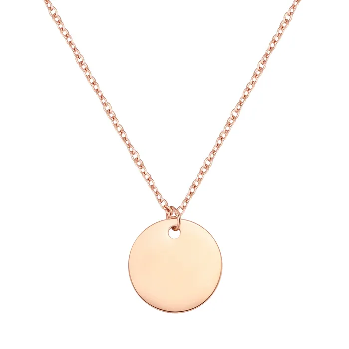 Necklaces Hey Happiness Circle Necklace Rose Gold