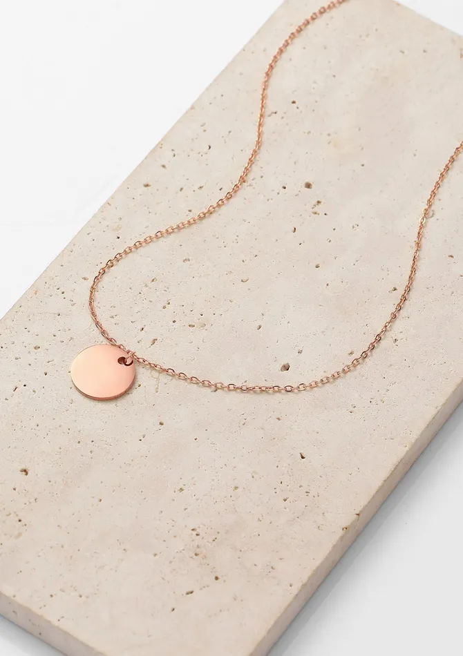 Necklaces Hey Happiness Circle Necklace Rose Gold