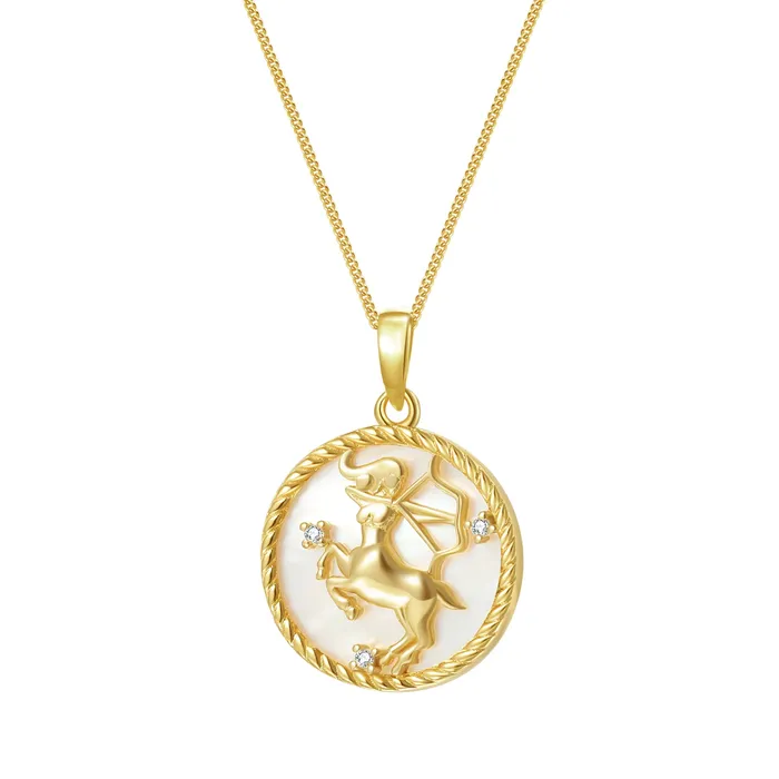 Necklaces Hey Happiness Sagittarius Zodiac Pendant Necklace