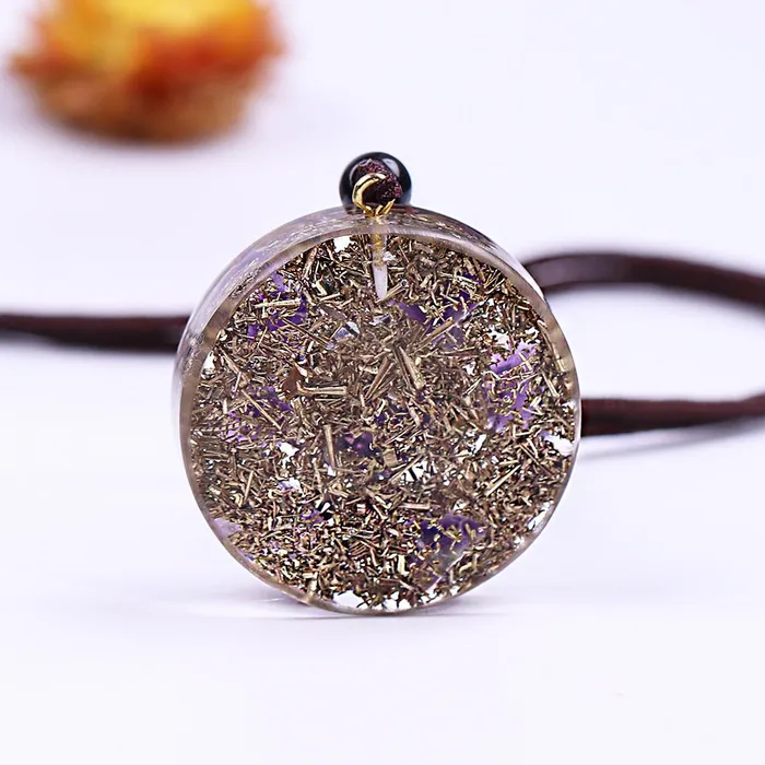 Necklaces Life Changing Energy Orgonite Metatron Cube Resin Cosmic Energy Center Sign Pendant Necklace