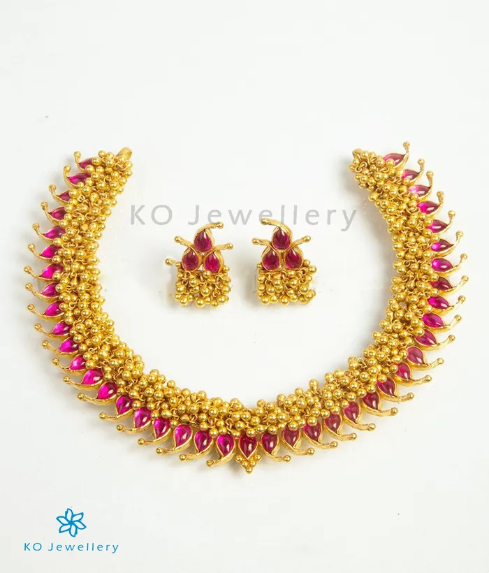 Necklaces Silversmith The Kalapa Silver kempu Necklace
