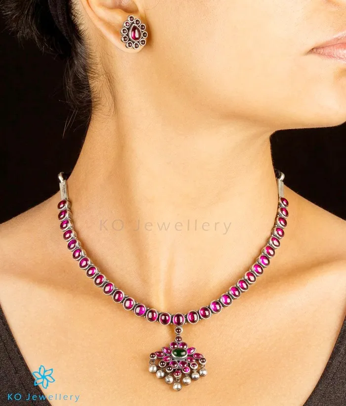 Necklaces The Varga Addigai Silver Necklace Oxidised Silversmith