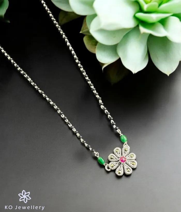 Necklaces The Zukti Silver Mangalsutra Necklace Bharati