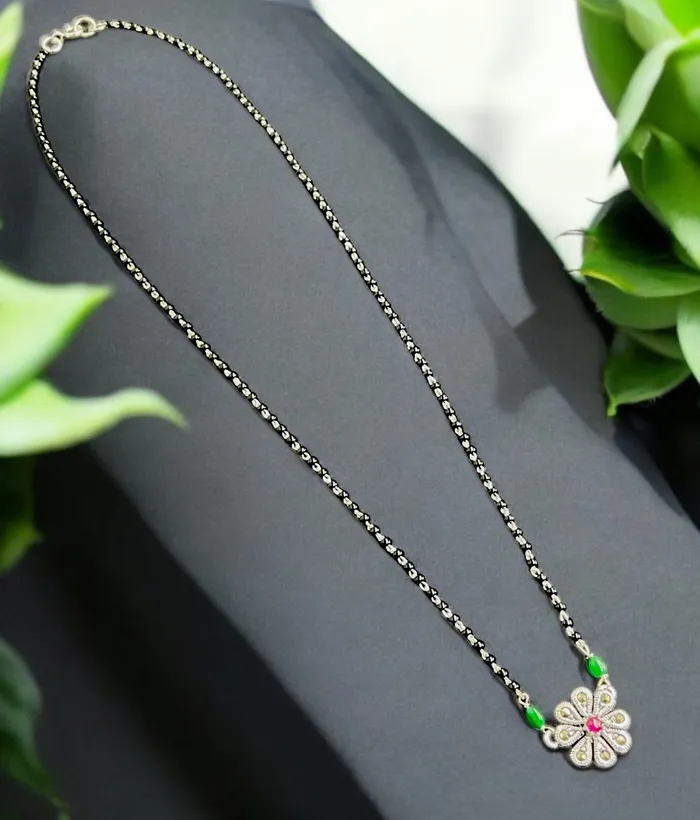 Necklaces The Zukti Silver Mangalsutra Necklace Bharati
