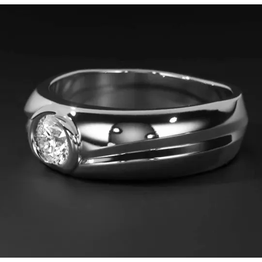 Oval Mined Diamond Ring Mens Jewelry Bezel HarryChadEntcom Rings