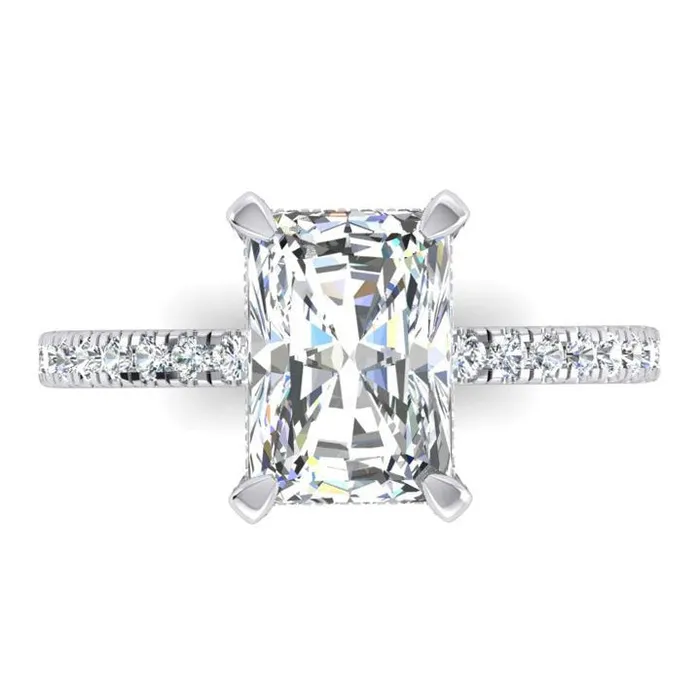 Radiant Pave EarthMined Diamond Ring HarryChadEntcom Rings Radiant Pave EarthMined Diamond Ring HarryChadEntcom Rings