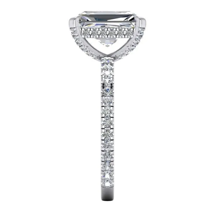 Radiant Pave EarthMined Diamond Ring HarryChadEntcom Rings Radiant Pave EarthMined Diamond Ring HarryChadEntcom Rings