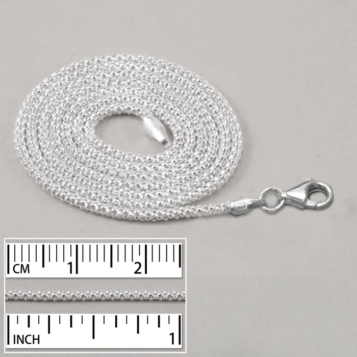 Rings CH Sterling Silver Popcorn Chain 20